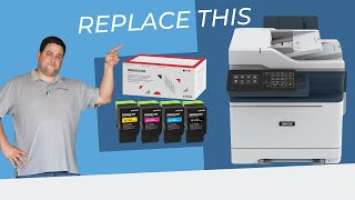 How to replace the toner on your Xerox machine: Xerox® C315 Color Multifunction Printer