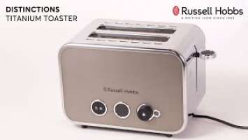 Distinctions 2-Slice Toaster Titanium - 26432-56 | Russell Hobbs