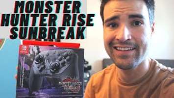 NINTENDO SWITCH PRO CONTROLLER MONSTER HUNTER RISE SUNBREAK