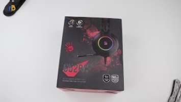 Unboxing Bloody G528C RGB Gaming Headphone ENC Noise Cancelling Technology