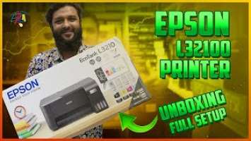 Unboxing Epson L3210 Printer & Setup Bangla Tutorial | Epson EcoTank L3210 | Premier Computer