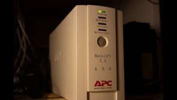 APC Back-UPS CS 650 замена батарейки, разбор и некоторая модернизация, смотрим.