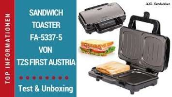 ►Testbericht ☑ Sandwichtoaster FA-5337-5 von TZS First Austria ► Zum Test