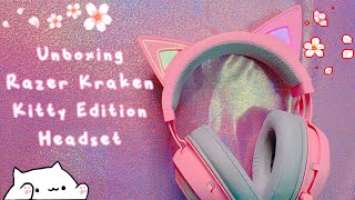 unboxing razer kraken kitty edition headset // review and lighting effects