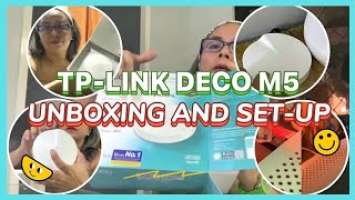 TP-LINK DECO M5 HOME MESH FROM PLDT HOME FIBR | UNBOXING AND SET-UP #pldthomefibr | Leah Demecillo