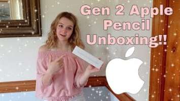 Apple Pencil Gen 2 Unboxing ASMR| Testing the Apple Pencil!