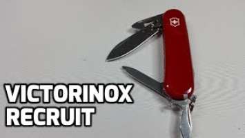 Victorinox Recruit Swiss Army Knife Unboxing and Review