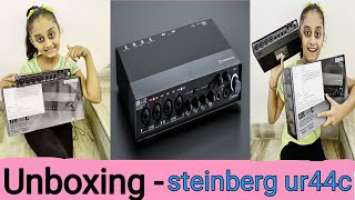 Unboxing- steinberg ur44c audio interface || Shambhavi #