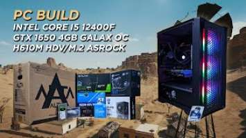 INTEL CORE I5 12400F - GTX 1650 4GB GDDR6 GALAX - H610M HDV/M.2 ASROCK - CUBE ALTA | PC BUILD