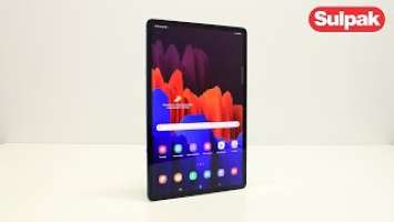 ПЛАНШЕТ SAMSUNG GALAXY TAB S7+ 12.4″ 128GB (SM-T975) BLUE распаковка