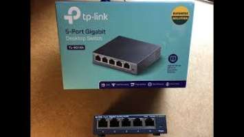 TP-Link 5-Port Gigabit Desktop Switch (TL-SG105) Unboxing + Review