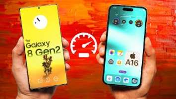 Samsung Galaxy S23 Ultra vs iPhone 14 Pro Max - Speed Test (CRAZY )