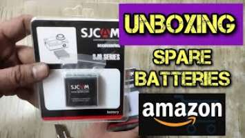 Unboxing Amazon Parcel - Spare Batteries For My Action Cam SJCAM SJ8 PRO