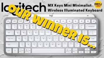 Our Winner of the  Logitech MX Keys Mini Minimalist Wireless Illuminated Keyboard Is...