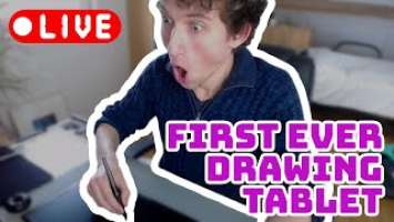 Unboxing & Reviewing my first ever Drawing Tablet! | Huion Inspiroy Q11K V2 | Livestream Highlight