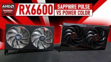 RX6600 Sapphire Pulse & Power Color Mining Hashrate Comparison