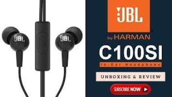 JBL By Harman C100SI In-Ear Headphones - Unboxing