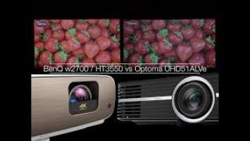 BenQ w2700 vs Optoma UHD51LVAe - The Best Consumer 4K Projectors