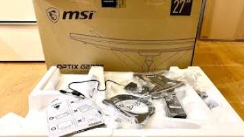 ITS HERE 27 "MSI OPTIX G271" MONITOR UNBOXING CURVED SCREEN, FRAMELESS, IMS RESPONSE & 144HZ