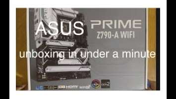 ASUS Prime Z790-A Wifi DDR5 Unboxing in 45 sec.