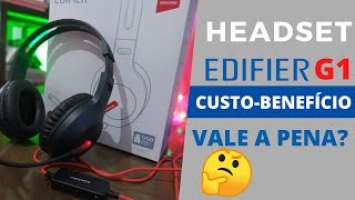 EDIFIER G1- Headset GAMER Unboxing/Teste (BARATO)