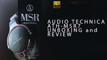 AUDIO TECHNICA ATH-MSR7 UNBOXING AND REVIEW