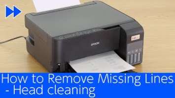 ET-2830/L3550 - How to Remove Missing Lines - Head cleaning