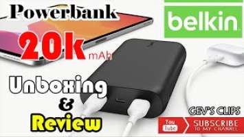 Belkin BOOST CHARGE USB-C PD Power Bank 20K - Unboxing & Review