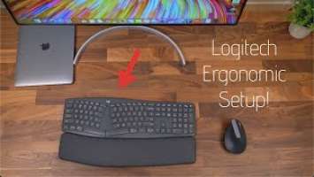 Logitech Ergonomic Setup: Ergo K860 Keyboard and MX Vertical Mouse!