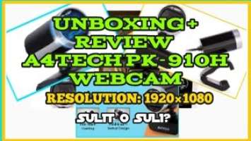 A4TECH PK 910H | WEBCAM | UNBOXING & REVIEW | Budget HD Webcam: 1080P Full-HD