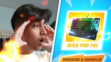 UNBOXING THE FASTEST KEYBOARD + GAMEPLAY (Steelseries Apex Pro TKL)