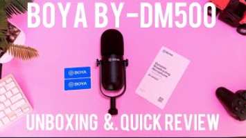 BOYA BY -DM 500 Microphone - Unboxing & Quick Review