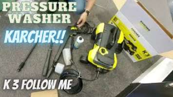 Pressure Washer || Karcher K 3 Follow Me || High Pressure Washer | 16019910 | Yellow Color Unboxing