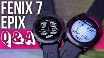 Garmin Fenix 7 / Epix Gen 2 - YOUR Questions Answered! Q&A