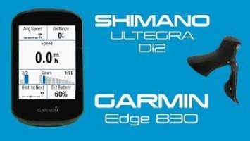 Garmin Edge 830 & Shimano Di2 Pairing & Setup