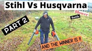 Stihl BG 86C Vs Husqvarna 525BX Blowers. And The Winner is !!  ( Part 2 )