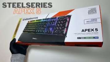 Steelseries Apex 5 Gaming keyboard Unboxing | ASMR