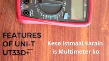 UNI-T UT33D+ || Best Multimeter with NCV Option || Best multimeter