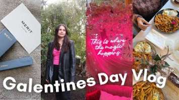 galentines day vlog, iphone 14 pro max unboxing and valentines day