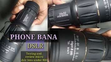 16x52 HD 16x Magnification Zoom Monocular testing in hindi | unboxing/review-IS IT WORTH TO BUY???