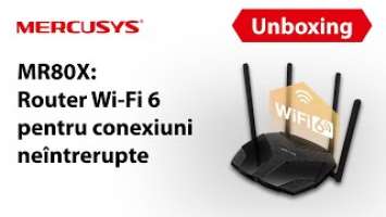 #DescoperaMercusys | MR80X: Router Wi-Fi 6 Dual-Band AX3000