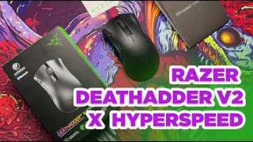 RAZER DEATHADDER V2 X HYPERSPEED (no talking, unboxing)