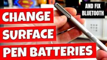 How To Replace Batteries Repair Or Fix Bluetooth Problems With Microsoft Surface Pro 3 Pen