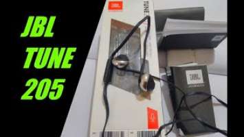 Unboxing JBL T205 Wired Headset (Black, Wired in the ear)