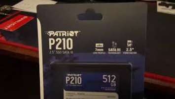 ОНЛАЙН ТРЕЙД.РУ — SSD диск PATRIOT MEMORY 2.5" P210 512Гб SATA III 3D TLC (P210S512G25)