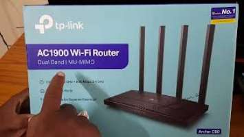 Tp-link Archer C80 AC1900 Wi-Fi Router Unboxing | Gopi Boora Vlogs |