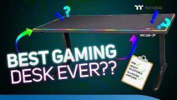 Is this the BEST gaming desk EVER??!! Thermaltake Level 20 RGB Battlestation Overview