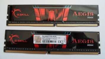 G.Skill Aegis 2400MHz DDR4 RAM OC-Versuche