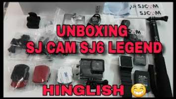 SJCAM SJ6 Legend UNBOXING ✔️ ( Hinglish  )