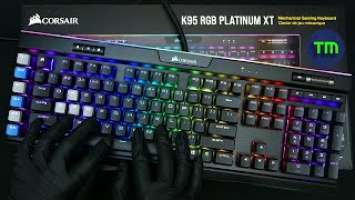 [4K ASMR] Corsair K95 RGB Platinum XT Cherry Brown Switches 커세어 플레티늄 체리 갈축